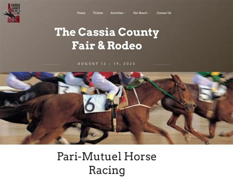 cassia county fair horse races sports betting